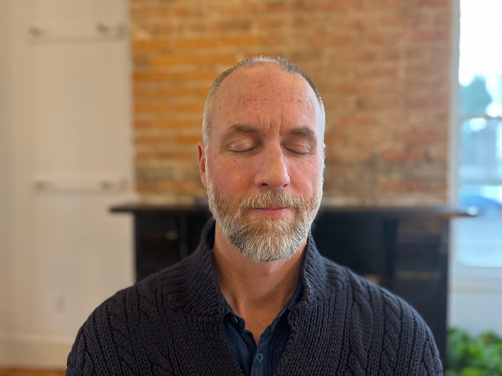 Man presencing at BreakBread